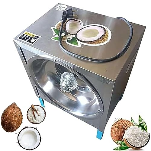 NOLLAM Electric Coconut Grater Scraper Shredder Commercial Coconut Shredder Stainless Steel for Kitchen Commercial Meat Removal Tool, Coconut Meat Grater