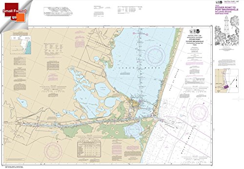 Paradise Cay Publications NOAA Chart 11302: Intracoastal Waterway Stover Point to Port Brownsville 21.00 x 25.30 (Small Format Waterproof)