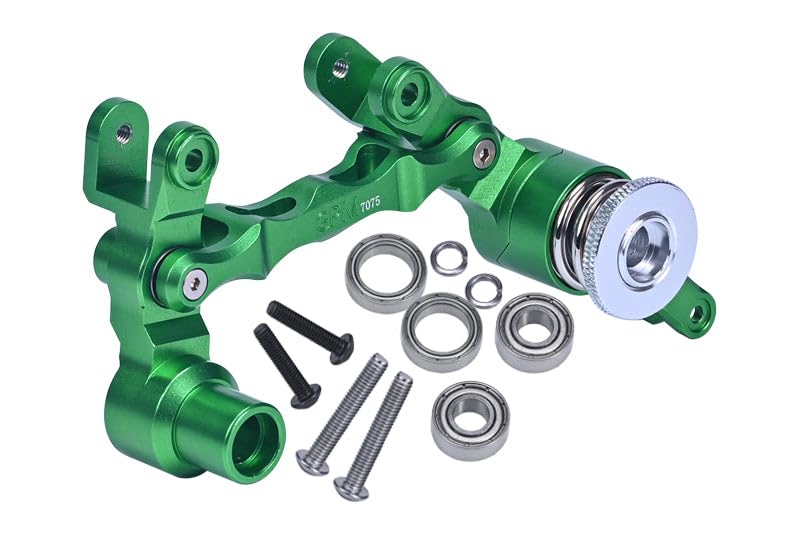 Aluminum 7075 Steering Assembly for 1:5 Traxxas X Maxx 6S / X-Maxx 8S 4WD Brushless Monster Truck Upgrade Parts - Green