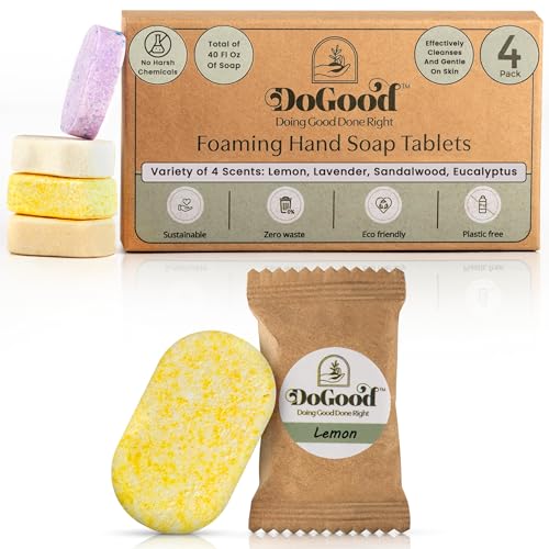 DoGood Foaming Hand Soap Refills - Eco-Concious Foaming Hand Soap Refill Tablets, Foaming Hand Soap Tablets, Lemon, Lavender, Eucalyptus, Sandalwood - Image 4
