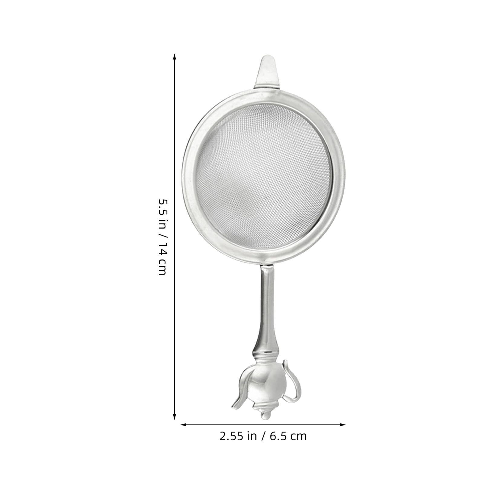 Mikinona Infuseur à Thé en Acier Inoxydable 304 Résistant Haute Température Maille Fine et Poignée Ergonomique pour Maison et Bureau