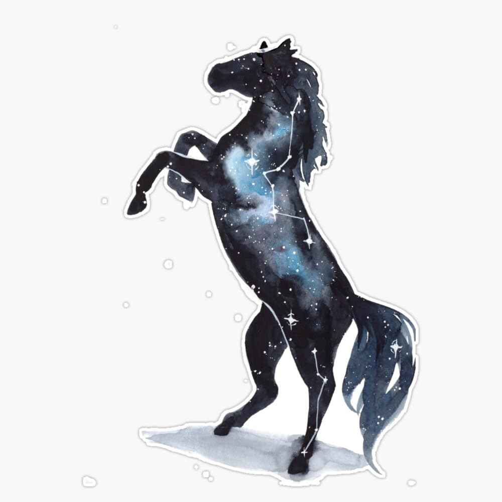 MAGNET Galaxy Horse Magnetic Vinyl Sticker Decal Magnet 5