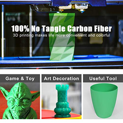 PETG Green Filament 3D Printer PETG Filament Consumables 1.75MM No Clogging No Bubbles High Precision Neat Winding Tangle-Free 3D Art Toy Decoration Cars Modules Temperature 220-240 Degree - Thumbnail 7