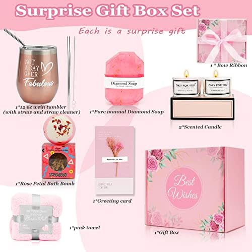 MUJUZE Kieliszek do wina, prezent dla kobiet, 10 szt., zestaw upominkowy, prezent urodzinowy dla dziewczyny, kobiety, prezent na Boże Narodzenie, urodziny, prezent dla gości weselnych...