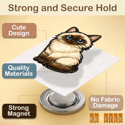 Image of Kraftex Magnetic Needle Minder. Needleminder for Embroidery & Sewing. Cute Needlepoint Accessories. Magnetic Needle Holder for Cross Stitch. Cute Magnet Pin Gift