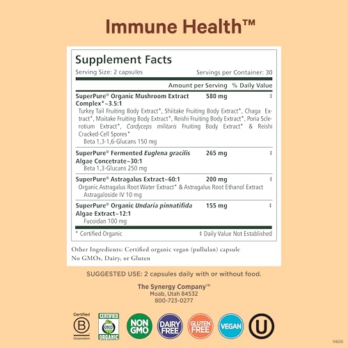 Pure Synergy Immune Health Mushroom Supplement