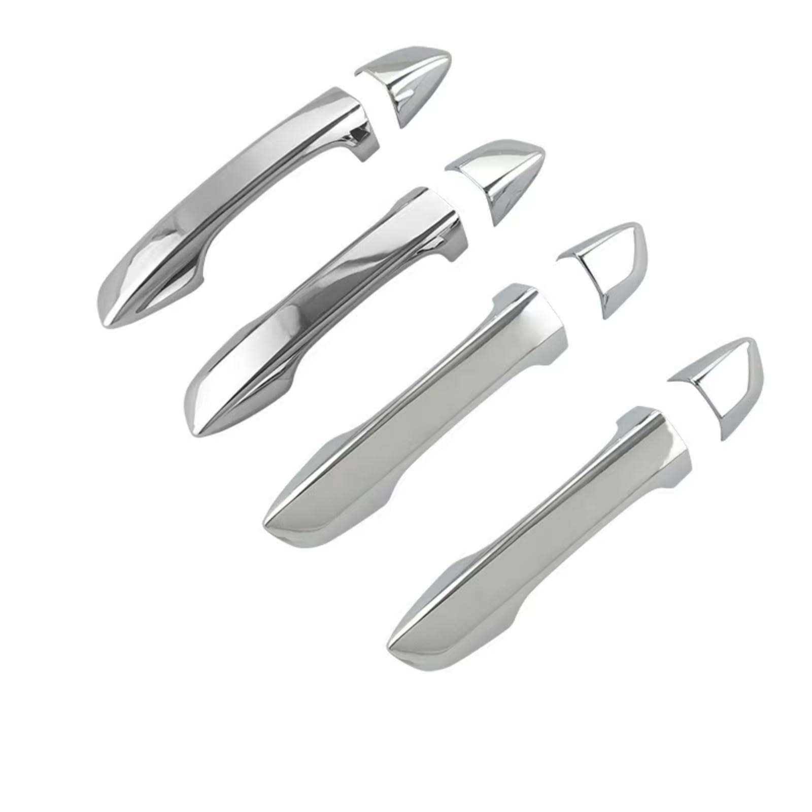 for VW for Tiguan MK2 2017-2020 Chrome Door Handle Cover Trim Sticker Overlays Car Styling Accessories Car Exterior Door Handle(No Buttons)