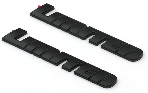 Miniatura 2 de Mnneryss 2 emblemas limitados de puerta de color negro mate compatibles con Sequoia Tacoma Tundra 4Runner (negro mate)