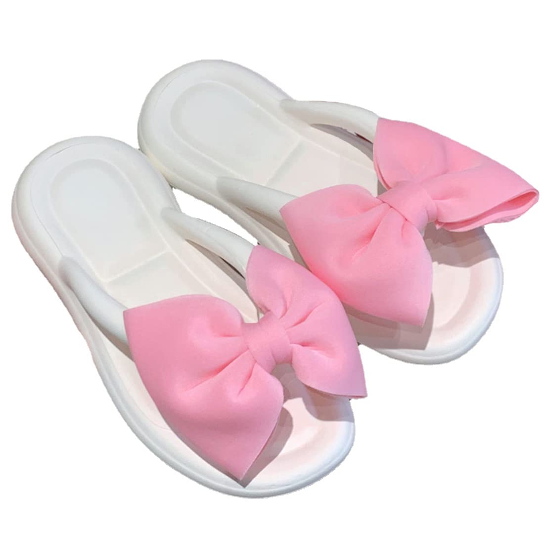 CEINOM Fairy Bow Flip Flop Summer Beach Sandal Slippers for Womens Girls Women's Flip Flop Sandal Aesthetics Slippers