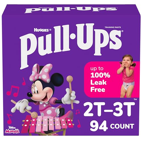 Image of Pull-Ups Girls' Potty Training Pants, Size 2T-3T Training Underwear (16-34 lbs), 94 Count