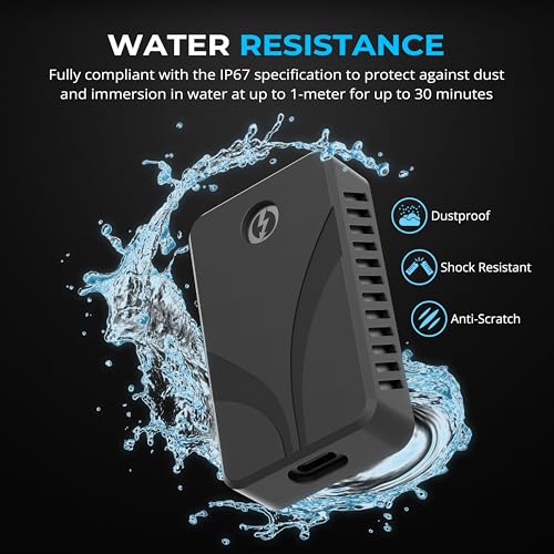 Image of SABRENT Rocket Nano XTRM Rugged 1TB External SSD - Thunderbolt 3 Certified | 2700MB /s | IP67 Waterproof & Dustproof | Shock Resistant | USB 3.2 Gen 2 | Mac, PC, Linux (SB-XMNW-1TB)