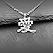 Wchama Love Kanji Necklace Japanese for Men Women Stainless Steel Chain Pendant Gaara Necklaces (Love W2)
