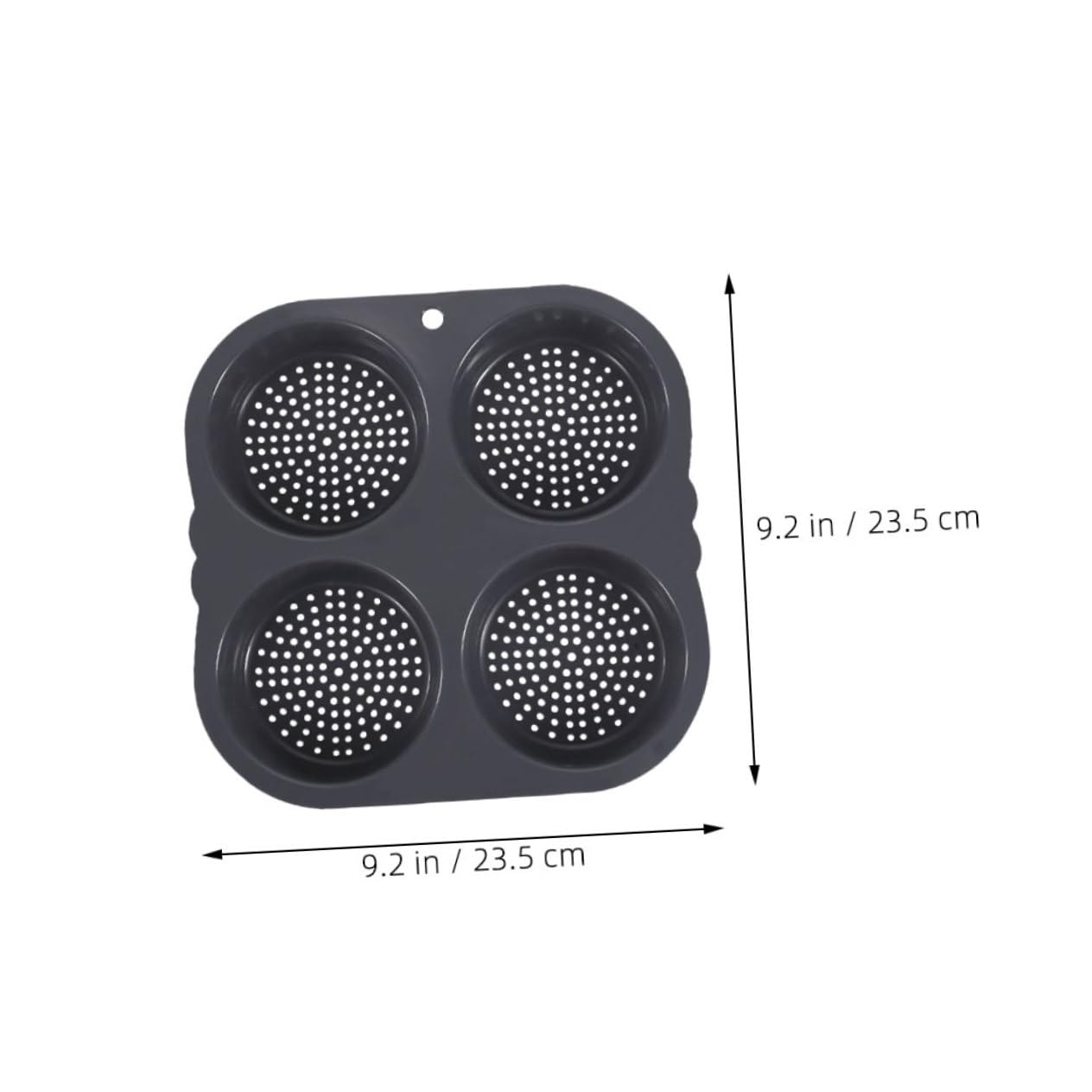 ABOOFAN Silicone Hamburger Bun Compartment Non Stick Bakeware for Artisan Buns Egg Tarts Desserts Heat Breakfasts