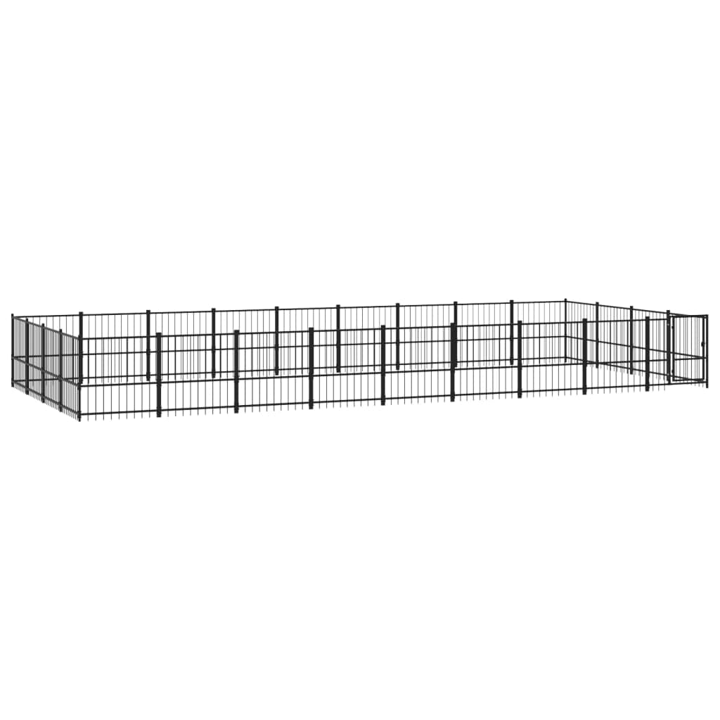 Cuccia per cani in acciaio, 33,87 m²