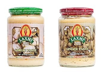 Laxmi Garlic Paste & Ginger Paste 2 Pack 24 Oz Jars