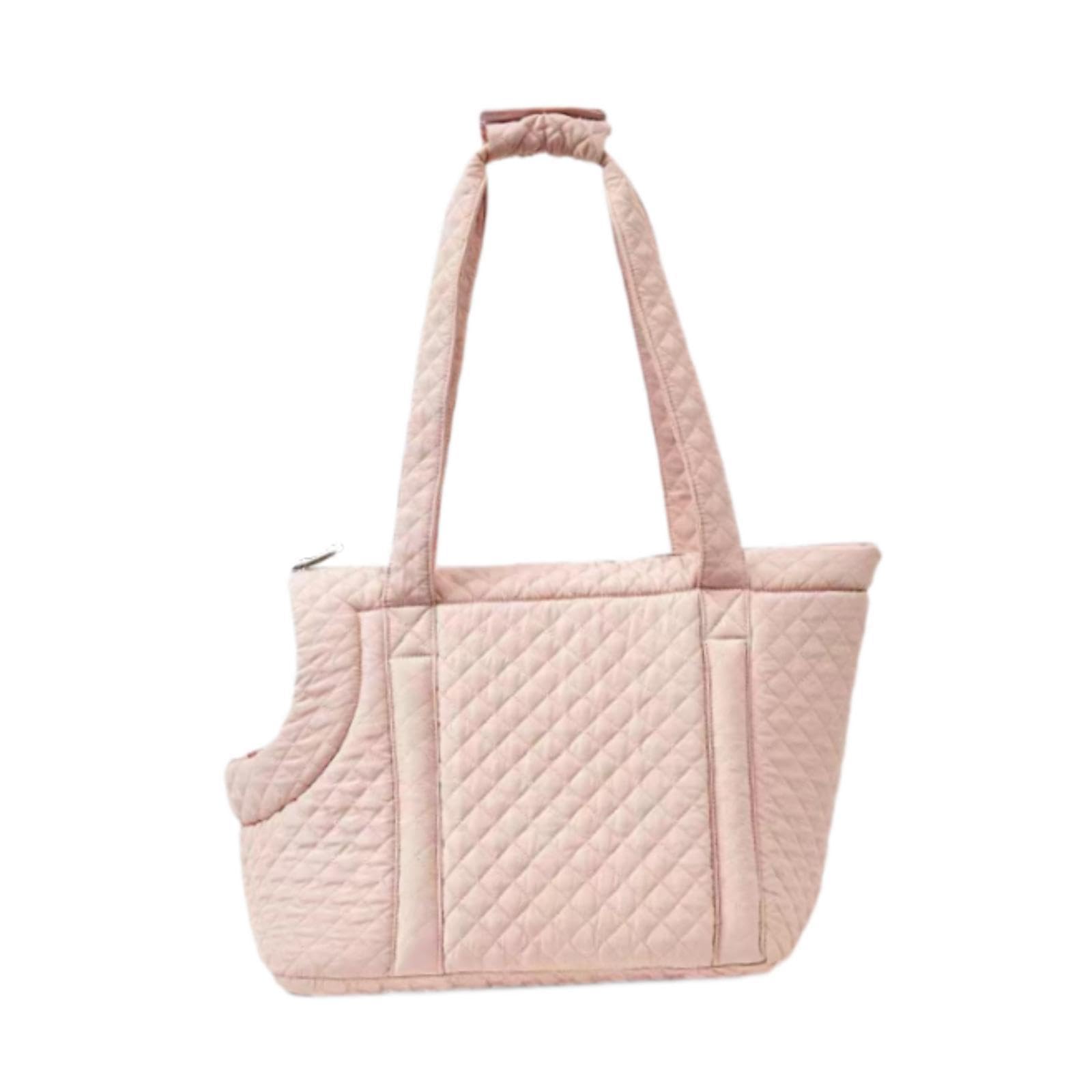 Sac de transport pour animaux rose contre le stress des voyages