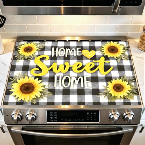 Image of Sunflower Stove Top Covers for Electric Stove, 28.4x20.5 in.