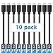 Mopower Micro USB Cable,10 Pcs 3FT High Speed USB 2.0 A Male to Micro B Charge and Sync Cables for Samsung,LG,BlackBerry and Motorola Smartphones & Tablets Black (10-Pack)