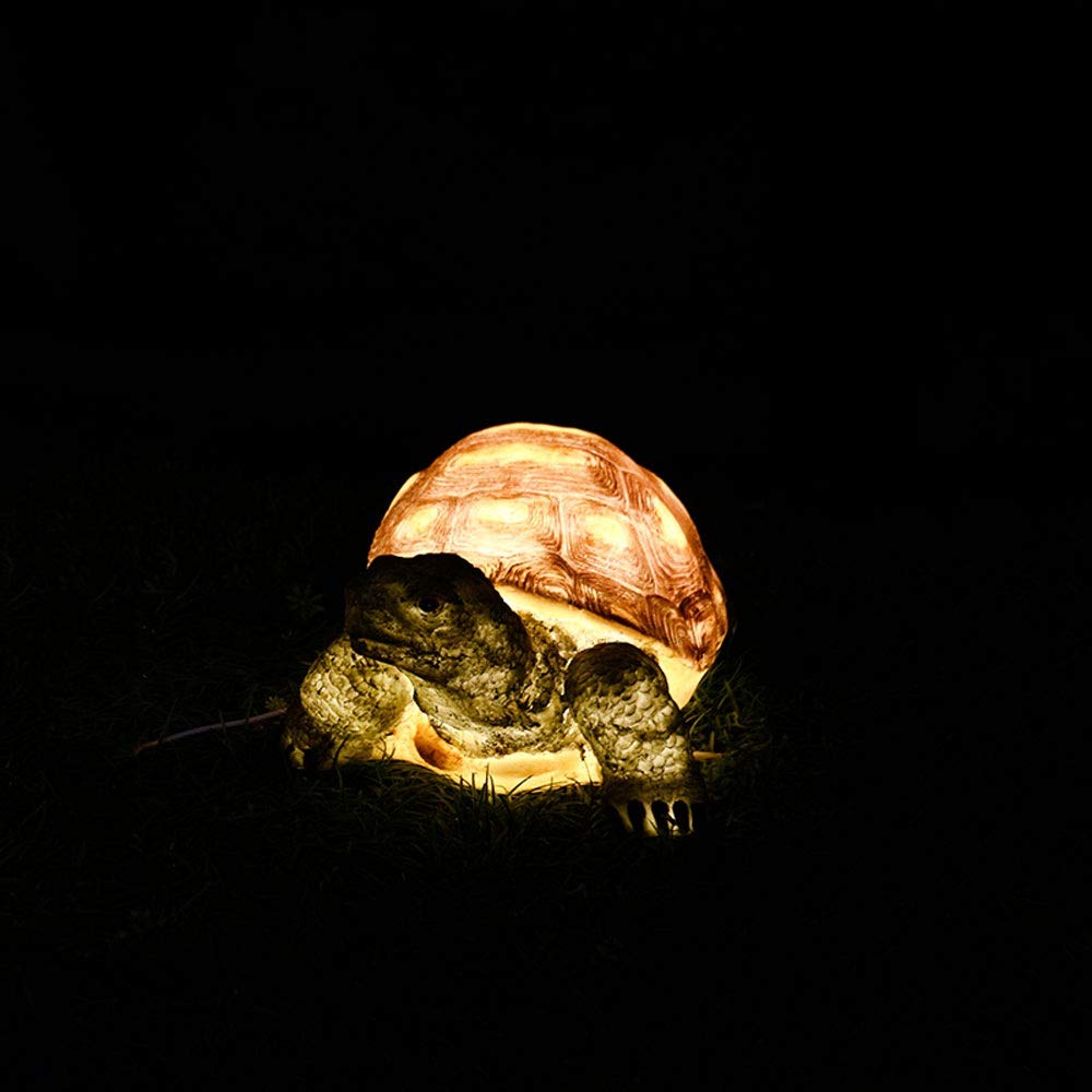 Creativo Semplice Impermeabile Qualità Animale Luce Stigma Lampada Esterna Incandescente Tartaruga Paesaggio Luci del Cortile, IP67 Antipioggia Antiruggine Lampada Stigma per Giardino, Prato, Parco,