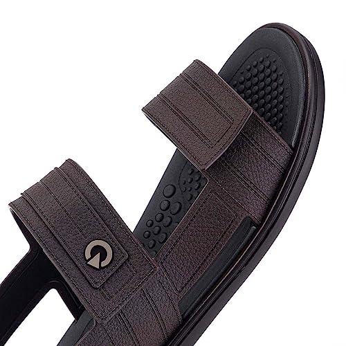 CARTAGO Vêneto, Sandália Masculino, MARROM ESCURO/PRETO, 39
