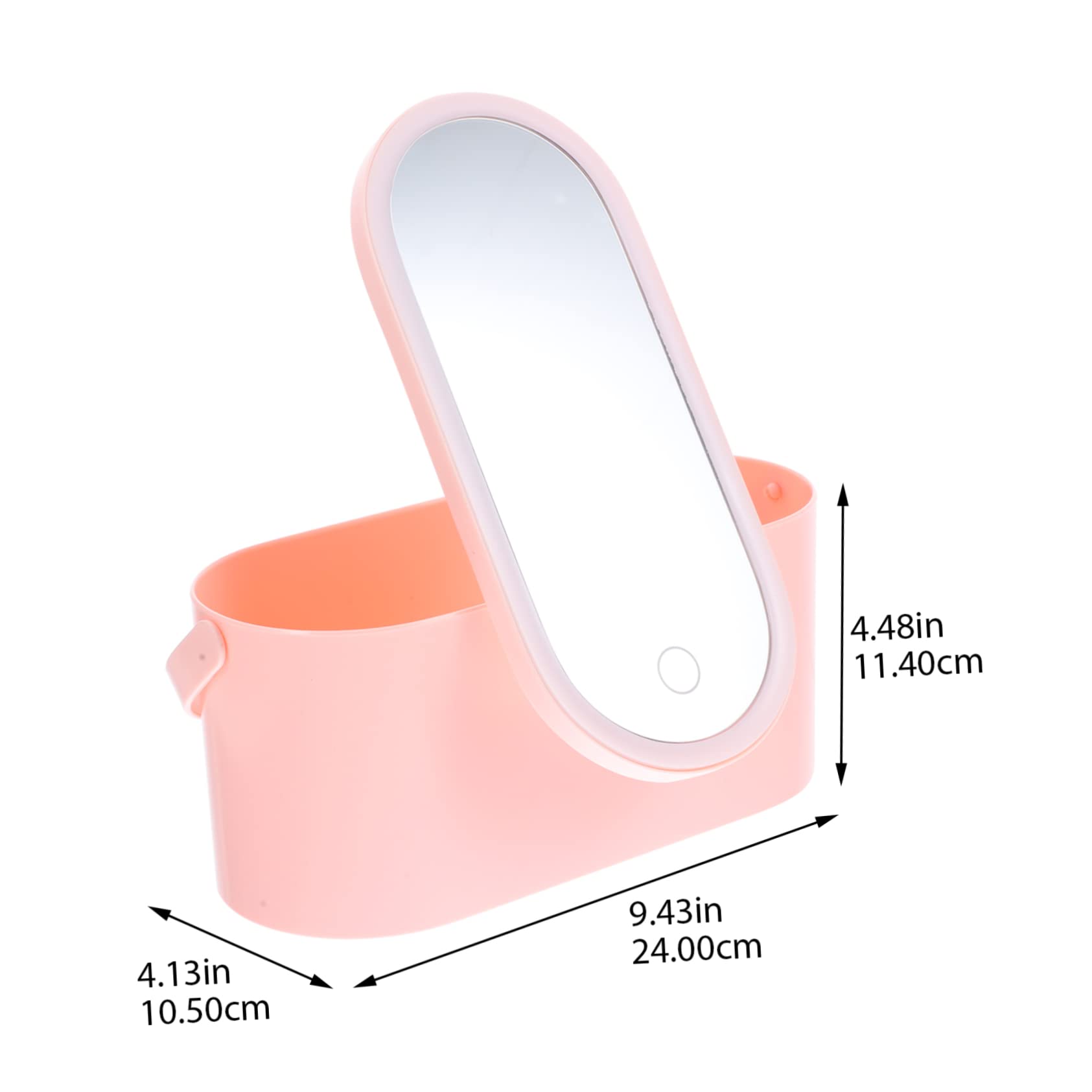 WOFASHPURET Cosmetics Case with Mirror Led Light Portable Makeup Organizer Stylish