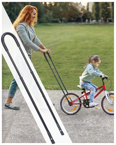 LEICHTEN Bike Safety Trainer Handle for Children,6 Height Adjustable Sturdy Balance Bike Accessories for Kids,Teaching Riding Without Training Wheels