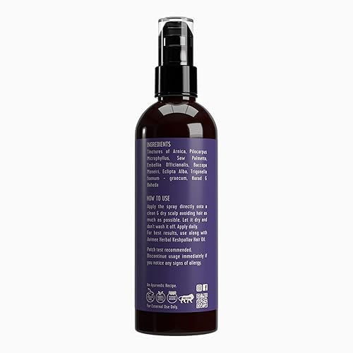 Miniatura 2 de Avimee Herbal Spray para el cuero cabelludo PV 1 para todo tipo de cabello  Promueve el crecimiento del cabello  Reduce la caída del cabello (3.4 fl