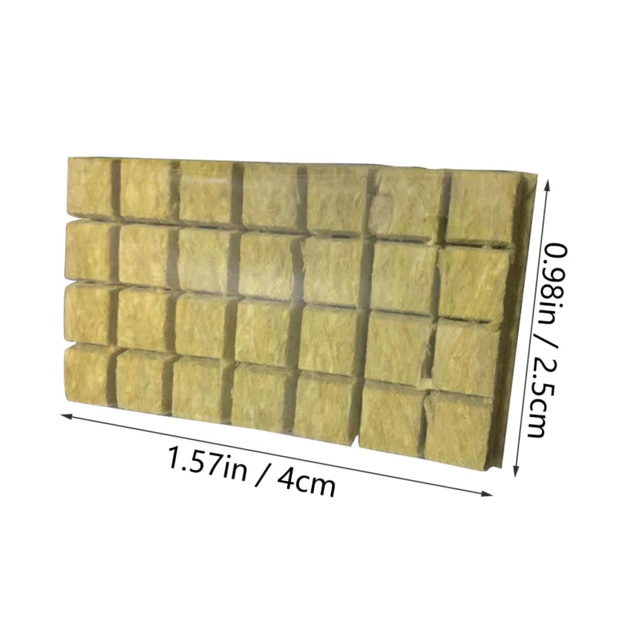 GALPADA Pastilles De Culture Hydroponique Cubes 25x25x40 Mm pour Semis Intérieur Et Balcon, Substrat sans Terre Haute Rétention d'eau, 100 Unités pour Jardinage Hors Sol