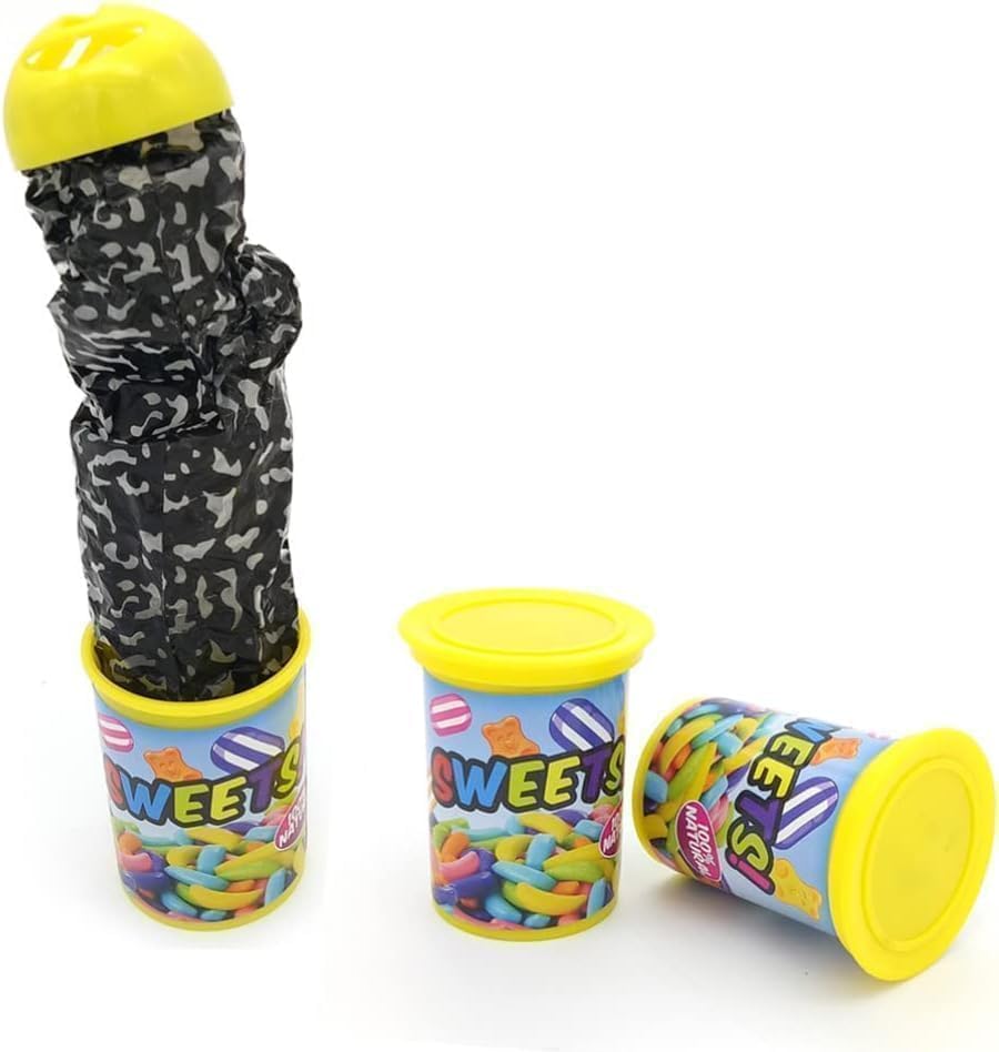 Rzcin 1Pc Snake Can Jump Spring Snake Chip Snake Prank Sweet Candy Can Snake Trick Toy Novelty Gag Toys - Image 3