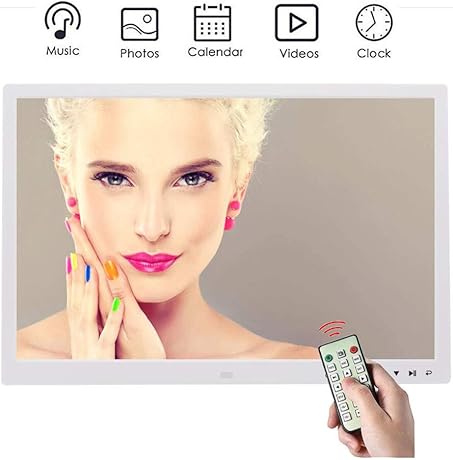 HUI Digitaler Bilderrahmen Zoll 1724 600 169 Ultra Slim Breitbild Elektronischer Bilderrahmen Mit Fernbedienung Elektronischer Fotorahmen UnterstAtzt SDUSB Und Video Musik FotoBilderWhite HUI Digitaler Bilderrahmen Zoll 1724 600 169 Ultra Slim Breitbild Elektronischer Bilderrahmen Mit Fernbedienung Elektronischer Fotorahmen UnterstAtzt SDUSB Und Video Musik FotoBilderWhite