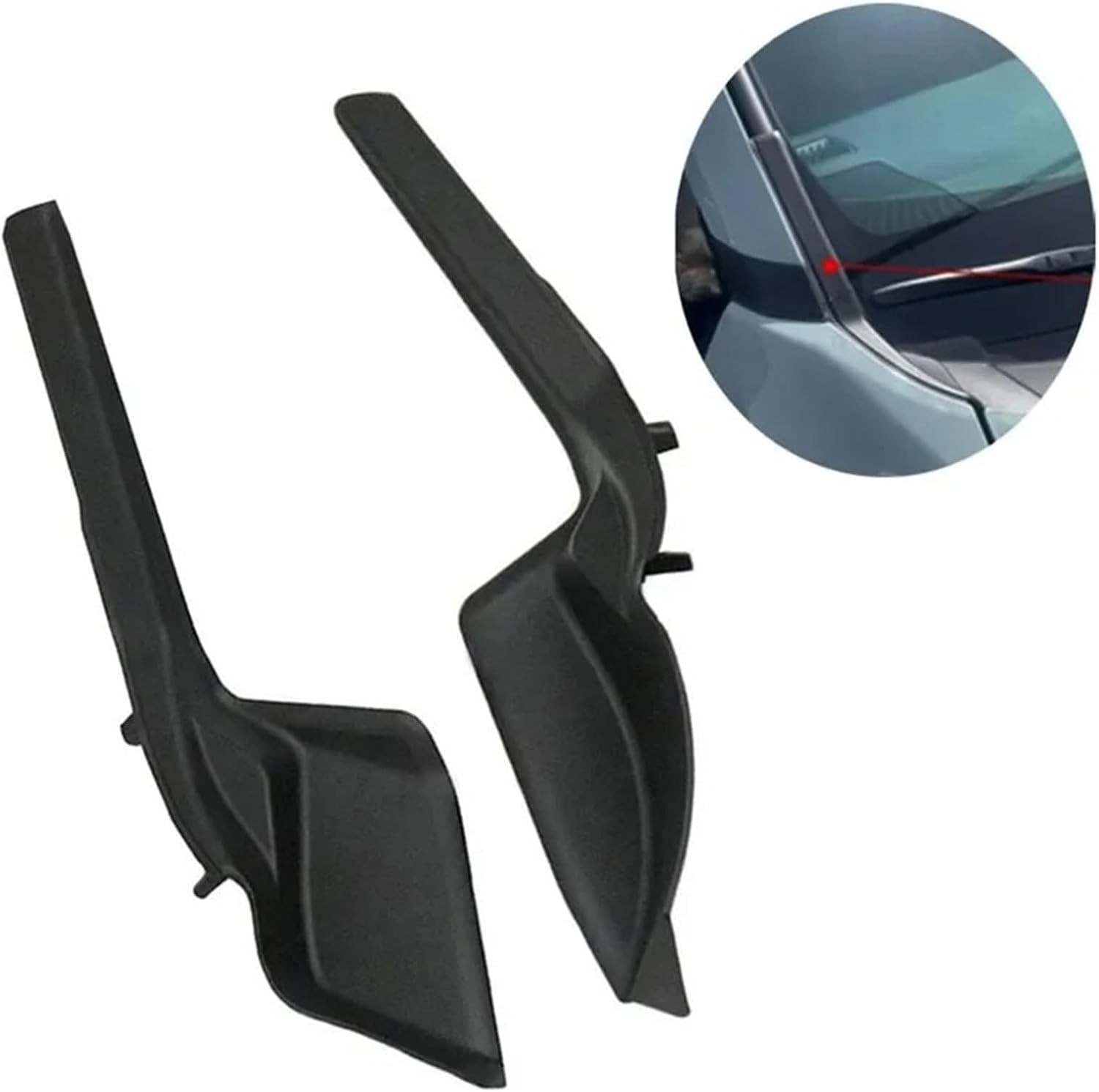 Wiper Side Cowl Cover Trim Panel for Toyota for RAV4 2019 2020 2021 2022 LHD Car Front Windshield Wiper Side Cowl Extension Cover Trim 53867-0R070