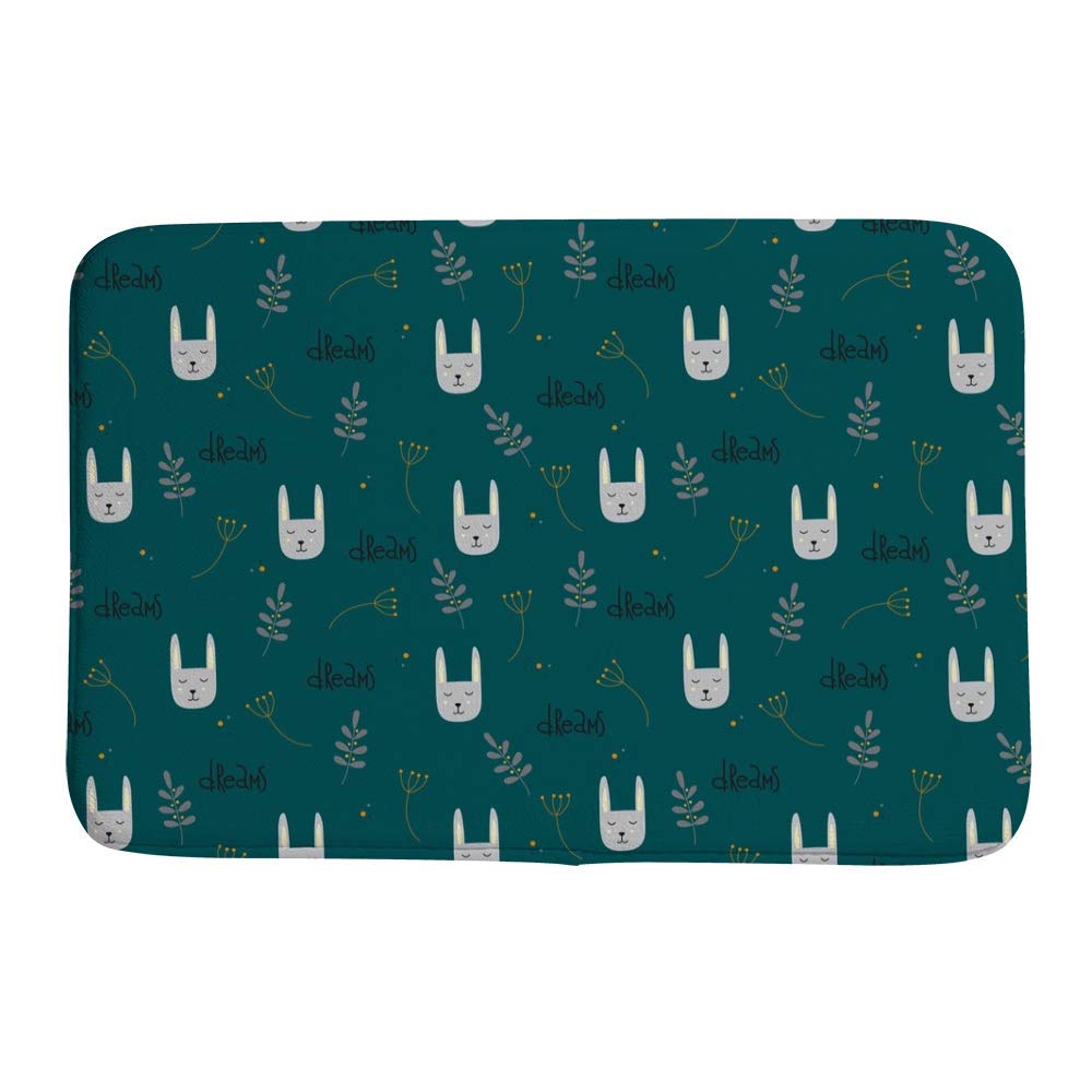 Tapis de bain pour enfants lavable en machine et épais 91,4 x 61 cm