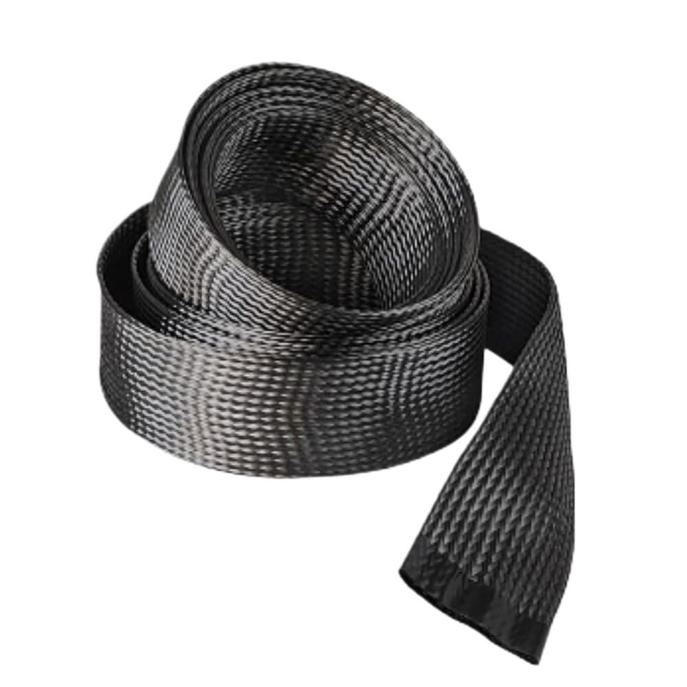 Dehnbarer PET-Geflechtschlauch Geflochtene Kabelhülse, Schrumpfschlauch, PET-Kabelschutz, 6–100 mm, 1–100 m(100MM*3METERS)