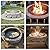 Fire Pit Ring 42" OD/36 ID, Round Solid Steel Fire Ring, Fire Pit Lined Above DIY Campfire Ring or Outdoors