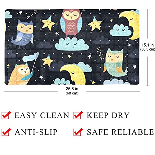 Bath mat tapis de bain antidérapant lavable en machine 40x71 cm