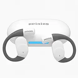 Fone de Ouvido, Bluetooth 5.4, IPX4 à Prova D'Água, Com Microfone Embutido. Design Esportivo e Ergonômico, Ideal Para Corridas, Atividades Físicas, Compatível com IPhone e Android, Anti Ruído (Branco)