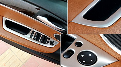 Yuzhongtian (Left Hand Drive Only) For Bmw X5 E70 2007-2013 Inner Accessories Trim Window Switch Panel Button Cover Stainless Steel Matte 4Pcs 2008-2013 #TOP4