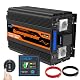 Edecoa Spannungswandler 12V auf 230V Wechselrichter mit LCD und USB