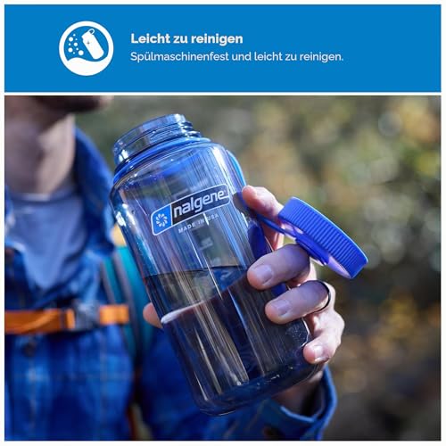 Nalgene WH Sustain Trinkflasche Grau 1 L – Ansicht 3