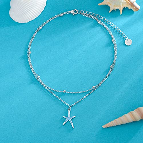 Image of Nature Style Bracelet for Women Charm Link Bracelet Adjustable Pineapple /Dragonfly /Butterfly /Daisy /Highland Cow Anklet Bracelet 925 Sterling Silver Anniversary Jewelry Birthday Gifts