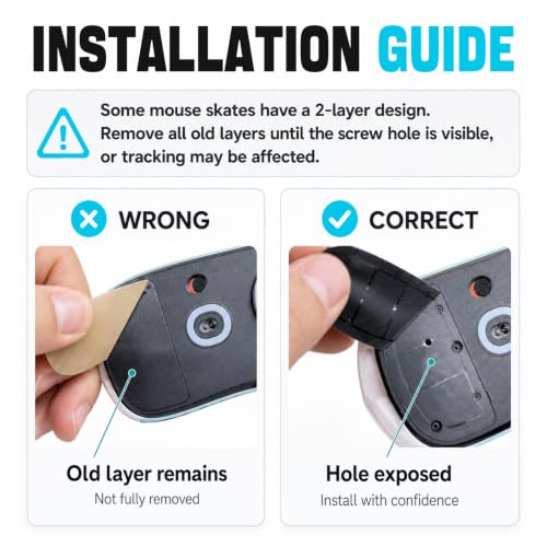 YLQXBYT Glass Skates for Logitech Superlight 2