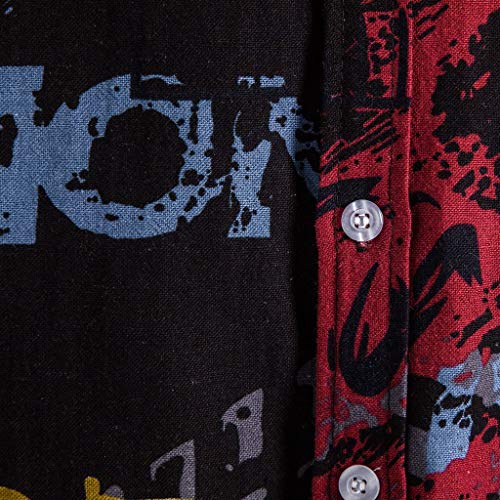 FASLOLSDP Camicia estiva a maniche corte da uomo