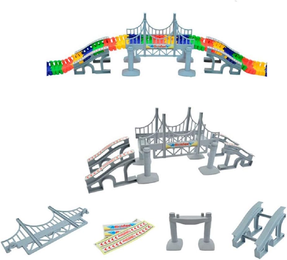Assembly Slope and Bridge Tracks Accessories Replacement ONLY, Fun Addition DIY Tracks Pieces for Education Tracks Playset(Bridge) image 5