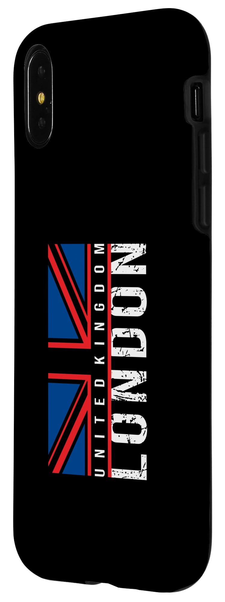 iPhone X/XS London England Vintage Distressed Grunge United Kingdom Flag Case - Image 2