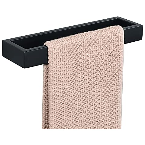 Sayayo Wall Mounted Black Towel Holder Cover