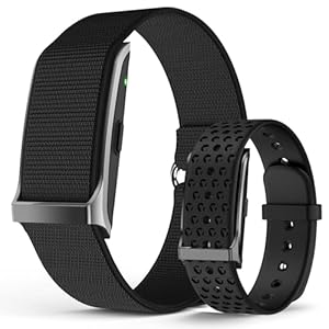 Smart Bracelet, Wearable Activity & Fitness Tracker Band, 24H Sleep Tracker, All-Day Continuous Heart Rate Blood Pressure Stress HRV Monitor, 120+ Sport Modes Smart Wristband with Free APP 2 Bands