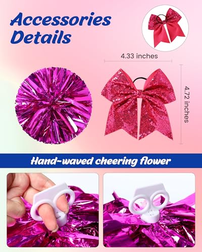 Disfraz de animadora para niñas talla 7-8 años miniatura 5