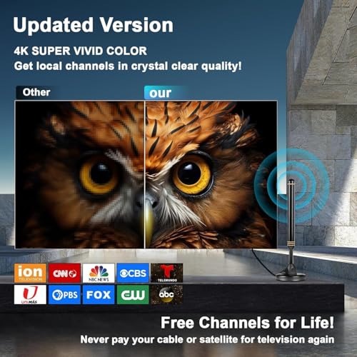 image for intelbras TV Antenna Indoor Antenna for Smart TV for Long Range Recept