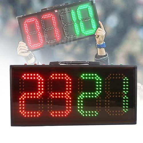 Tablero electrónico LED portátil para cambio de jugador en fútbol miniatura 1