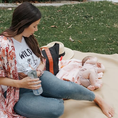 Dr. Brown’s Breast Pump Carryall Tote, Fits Most Electric Breast Pumps, Gray Diaper Bag, Gray Day Bag, Classic Bag Design - image 2